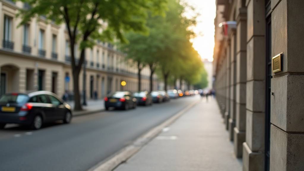 Vue d'ensemble du quartier bourgeois autour de l'avenue Ingres