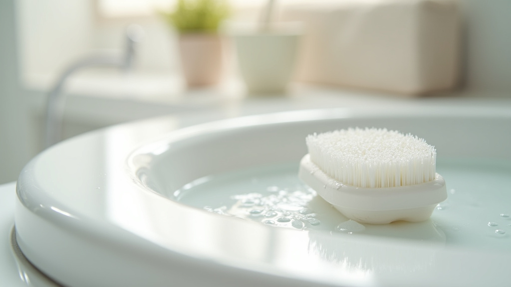 Brosse nettoyante vibrante moderne en action