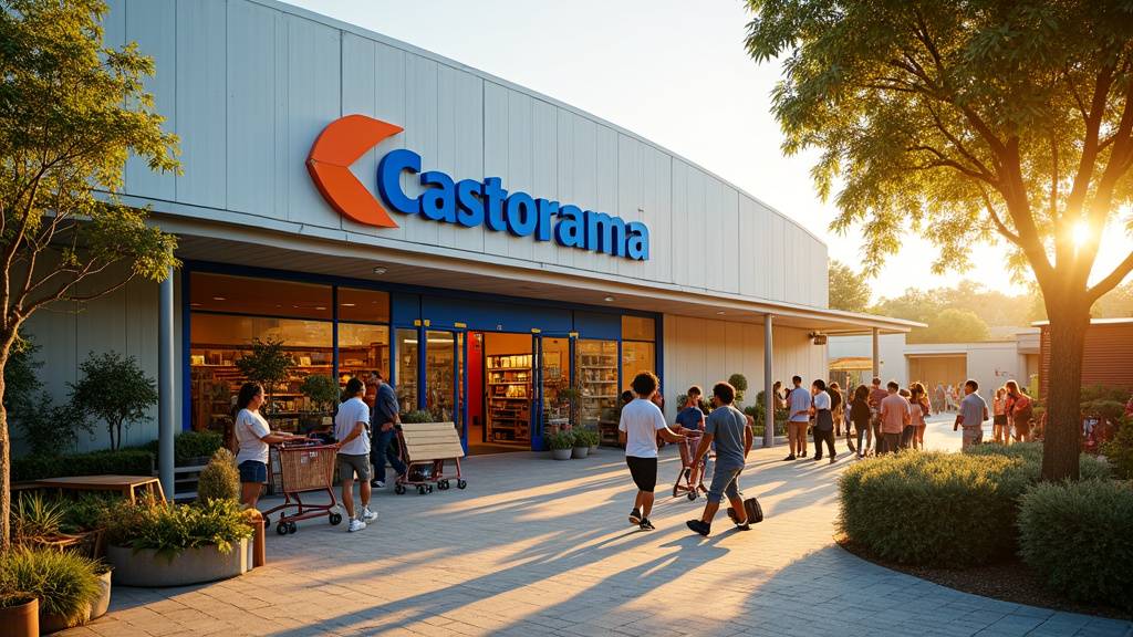 Vue extérieure du Castorama de Vitrolles dans le centre commercial Carrefour