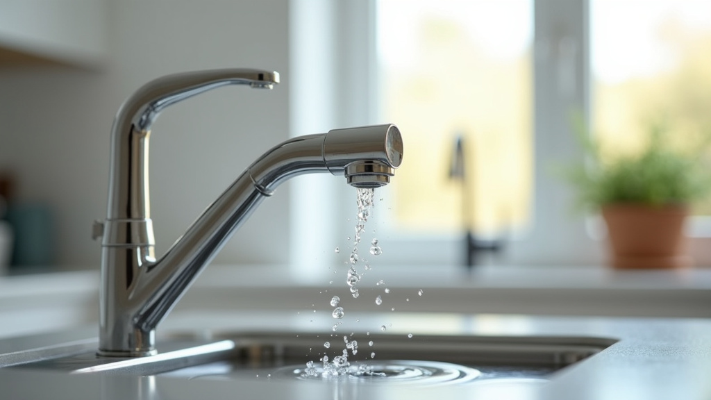 Installation d'un économiseur d'eau sur un robinet de cuisine