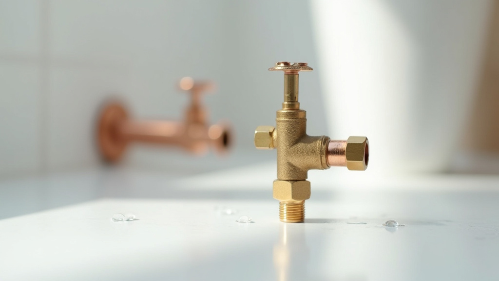 Installation d'un réducteur de pression sur une canalisation principale