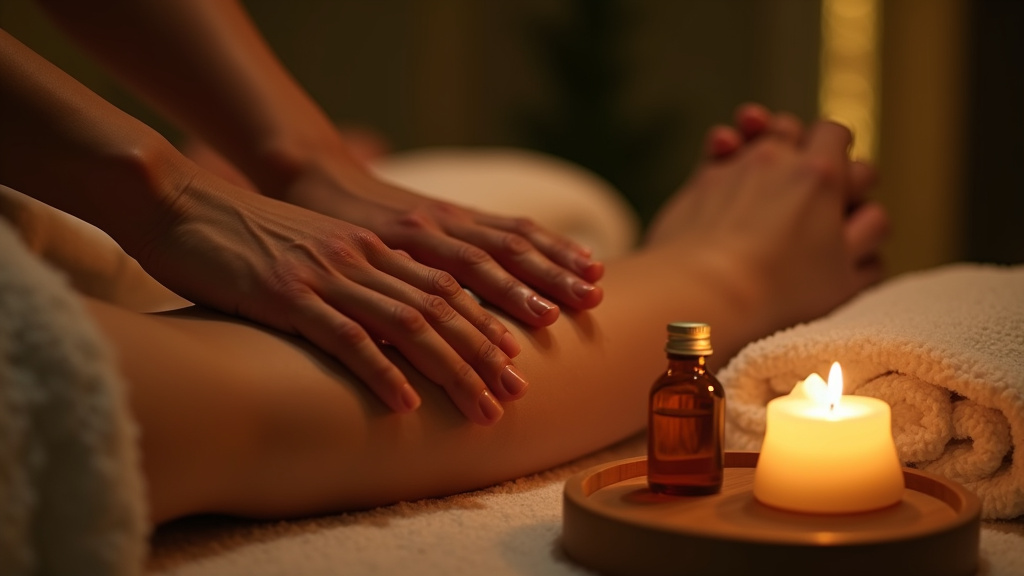 Huile de massage intime avec ingrédients naturels