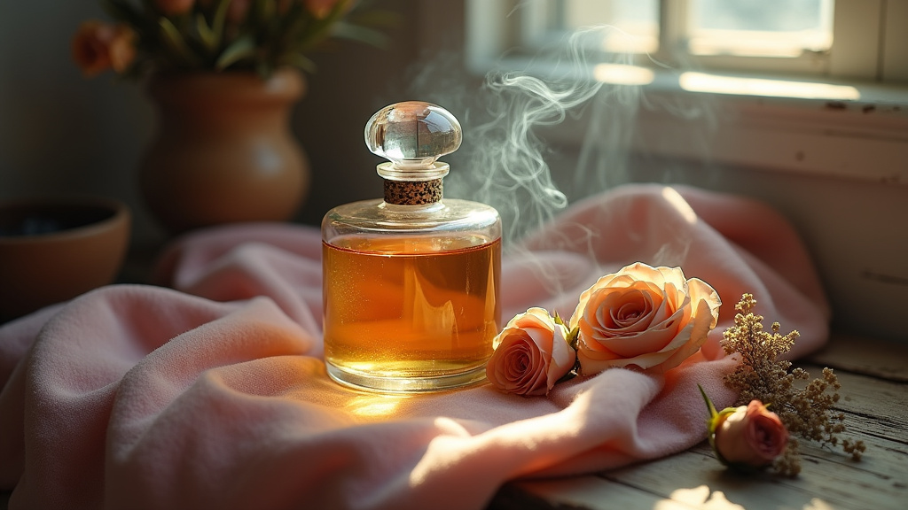 Flacon iconique du parfum Ricci Ricci de Nina Ricci avec sa forme courbe distinctive