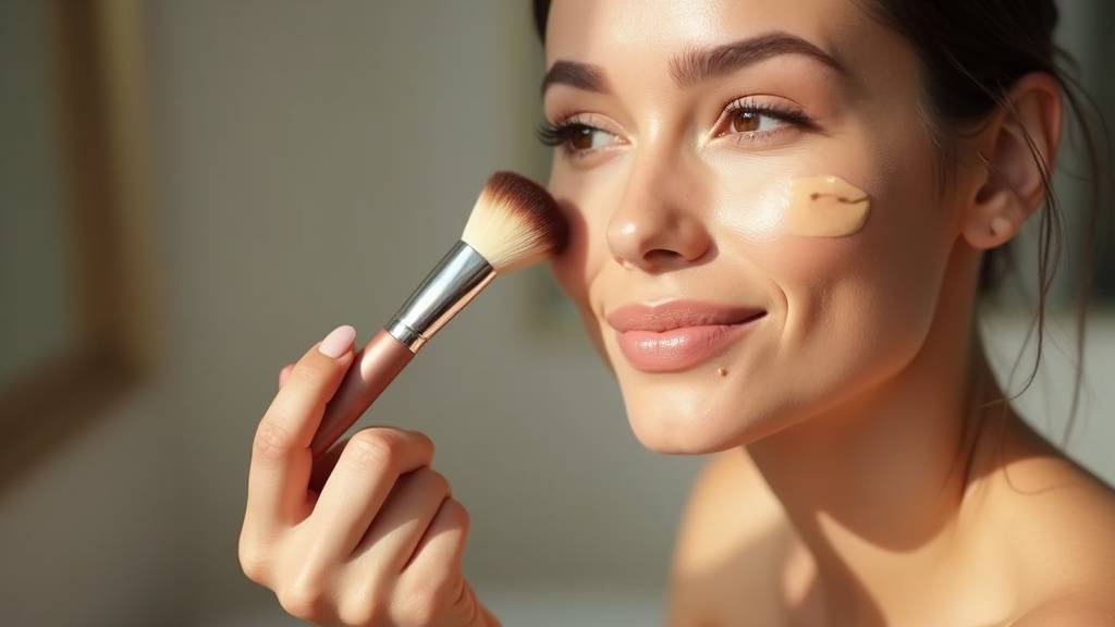 Comparaison pinceaux pour fond de teint poudre - Fluffy brush vs Kabuki