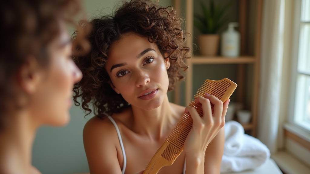 Entretien d'une brosse pour cheveux bouclés
