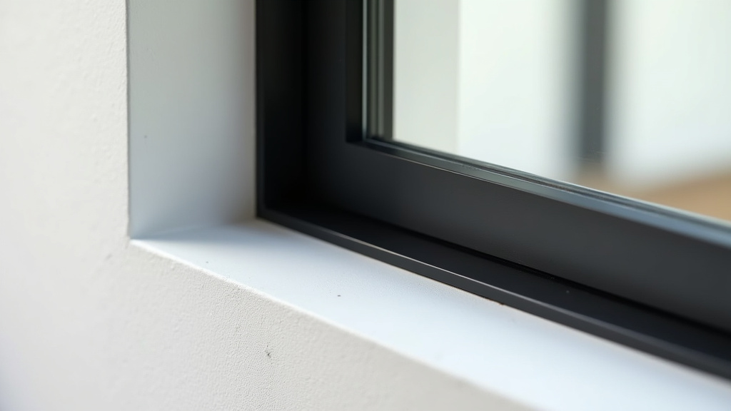 Exemple de finition RAL 9005 sur une façade moderne