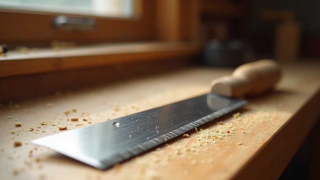Technique de scie japonaise démontrée par un artisan expérimenté