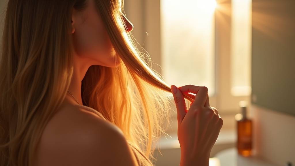 Routine capillaire avec shampoing à la kératine