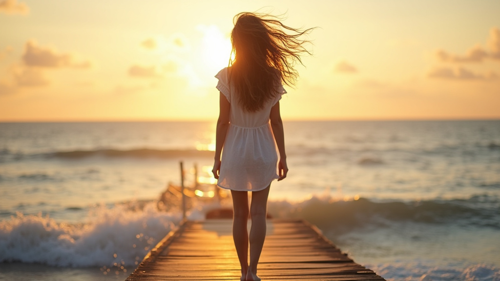 Technique d'application du spray eau de mer sur cheveux humides