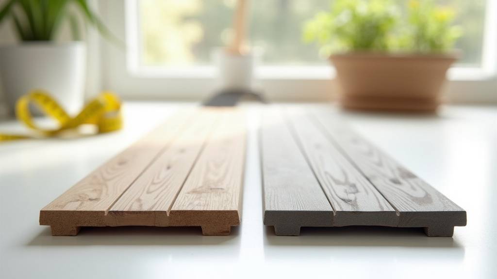 Détail de la pose d'une terrasse composite avec système de clips invisibles
