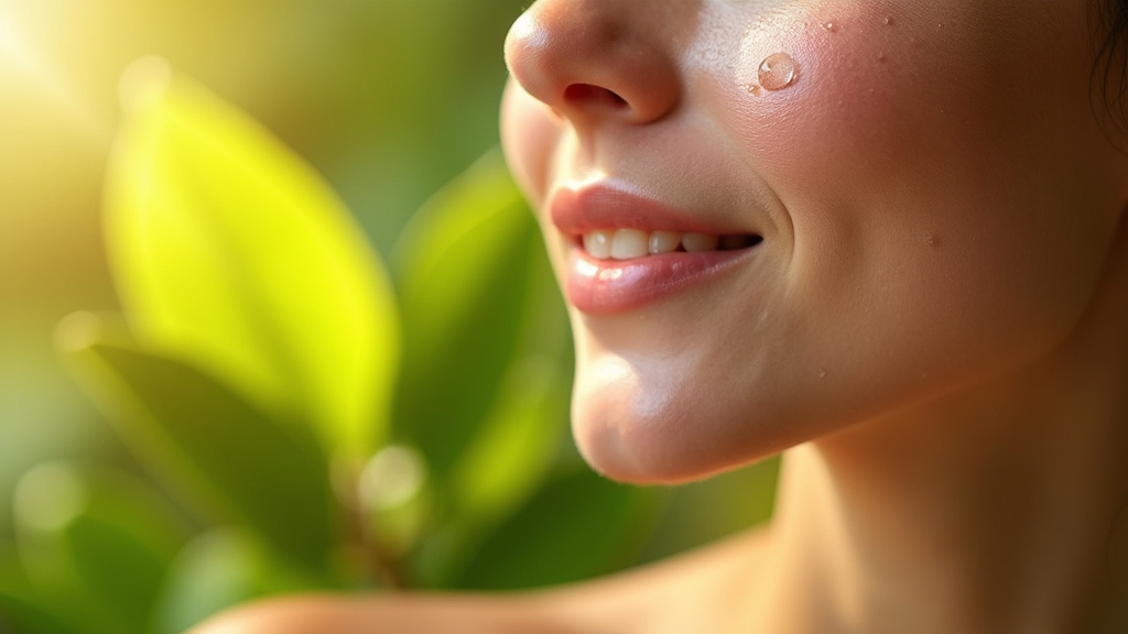 Routine de soins avec vitamine C le matin